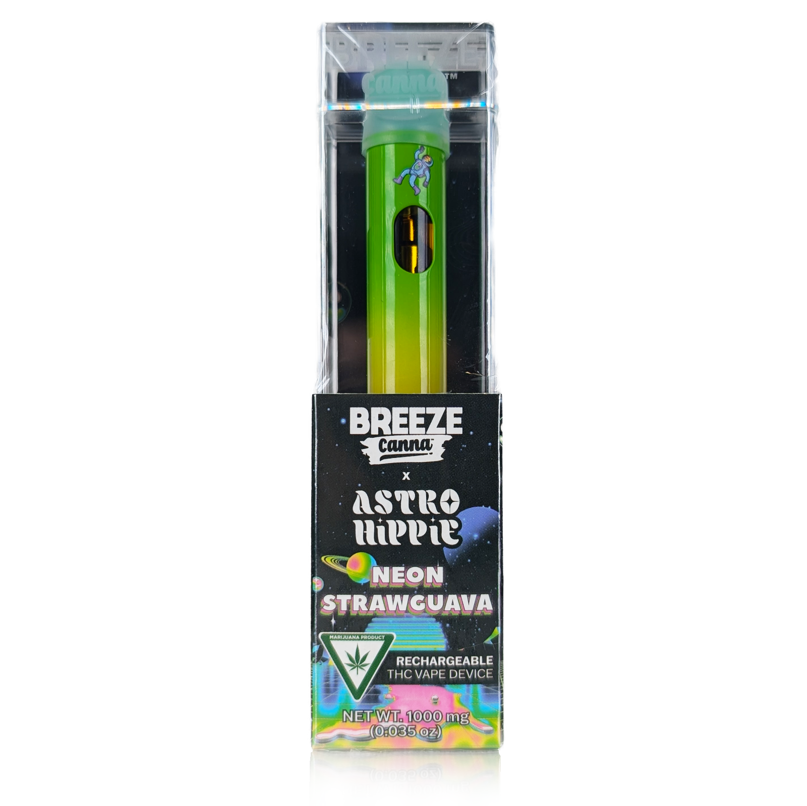 Photograph of product: ASTRO HIPPIE - NEON STRAWGUAVA - DISPOSABLE CARTRIDGE