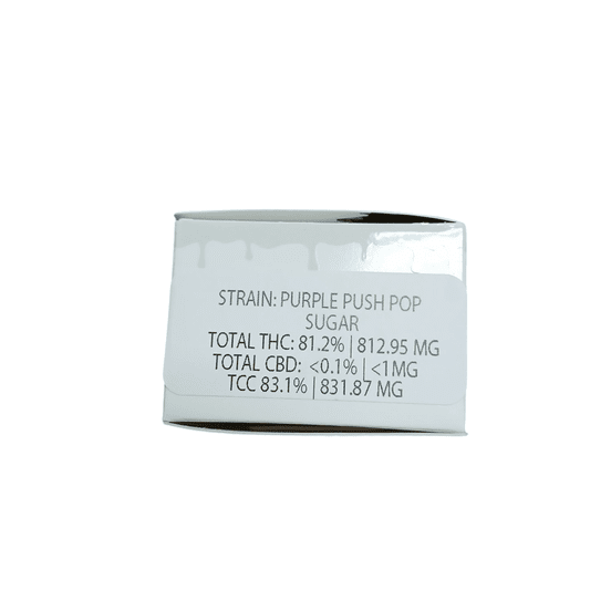 Photograph of product: Gold Drop - Purple Push Pop 1g Sugar - 