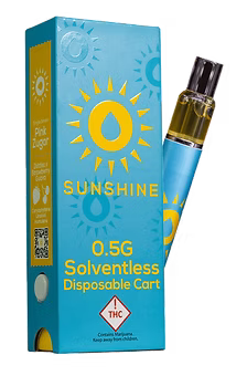 Photograph of product: Strawberry Cream Cake | 500MG | Live Rosin Disposable Vape