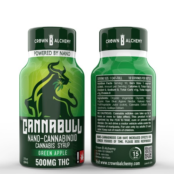 Photograph of product: Flavored Nano Tincture | Green Apple | 500mg | 2fl oz