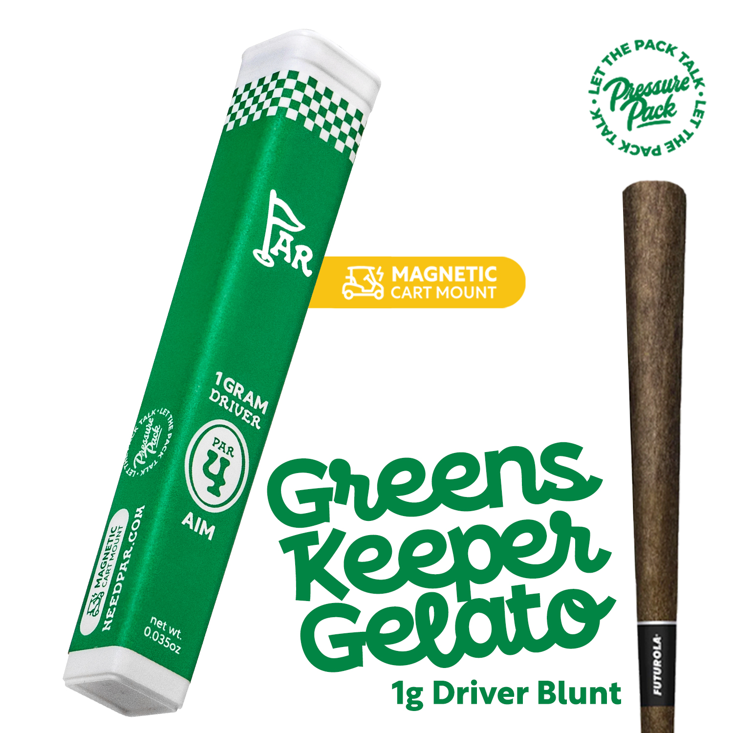 Photograph of product: Par x Pressure Pack - Greens Keeper Gelato Driver 1g