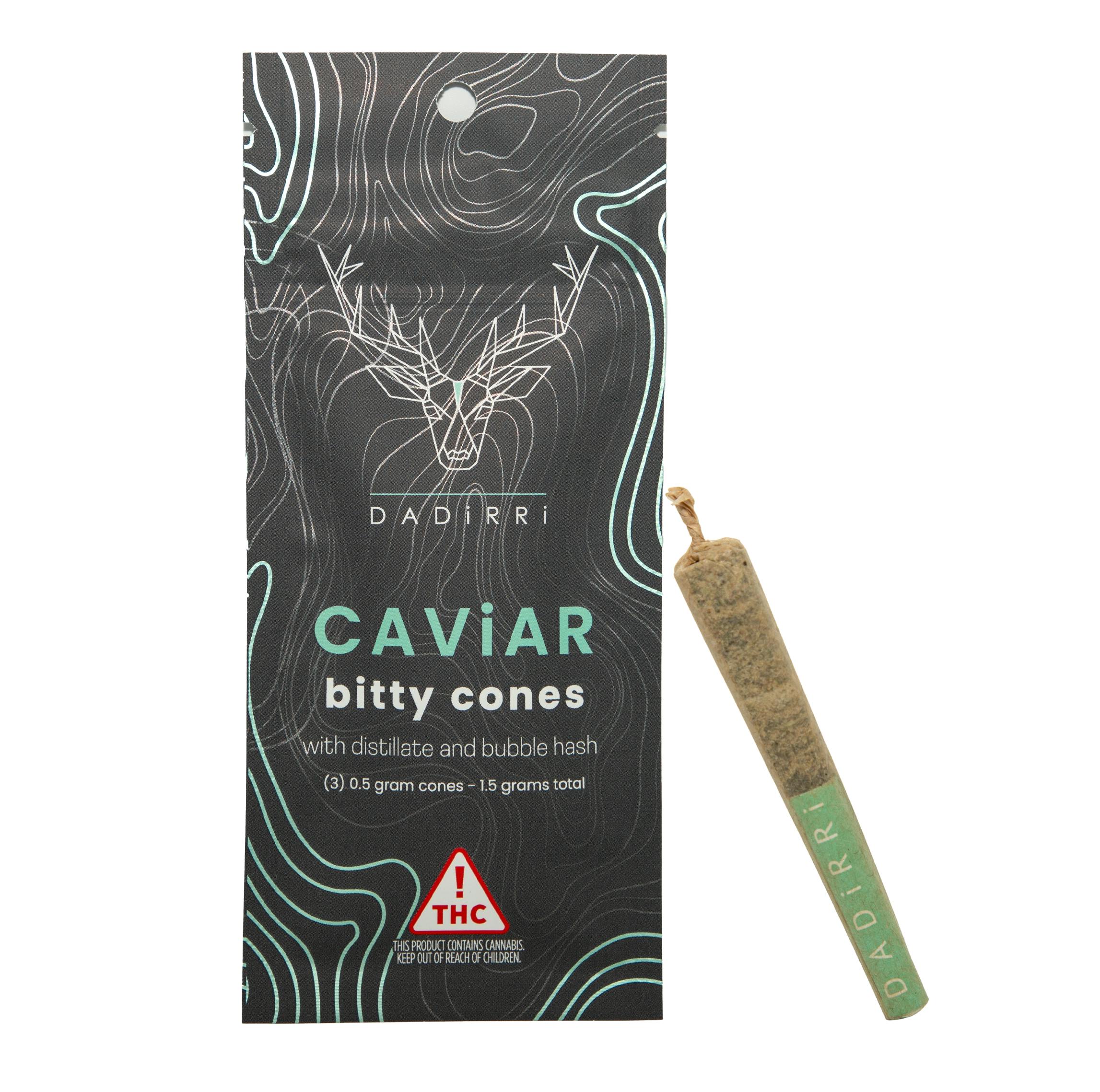 Photograph of product: NEON RAINBOWZ CAVIAR BITTY 3PK [1.5G]