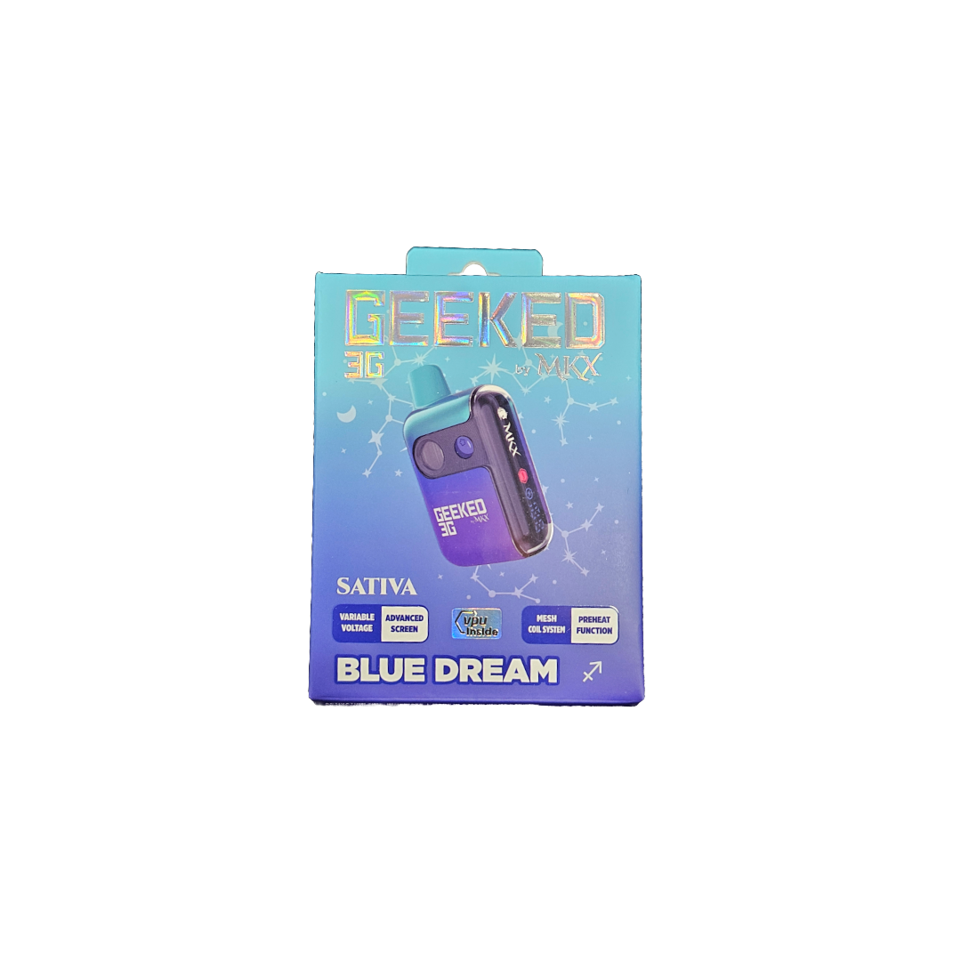 Photograph of product: Geeked MKX Disposable Blue Dream