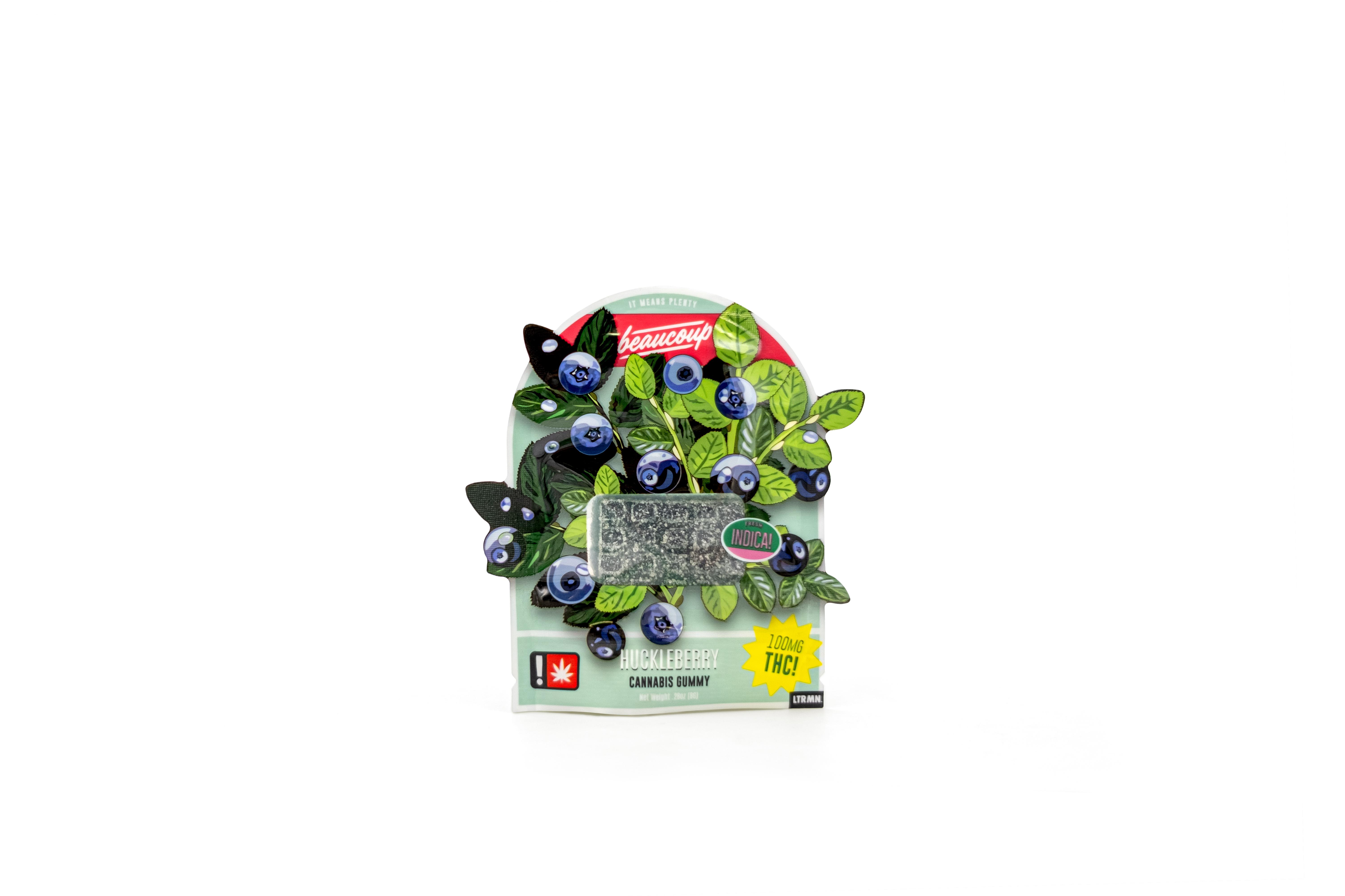 Photograph of product: Beaucoup - Huckleberry - 100mg Single Gummy