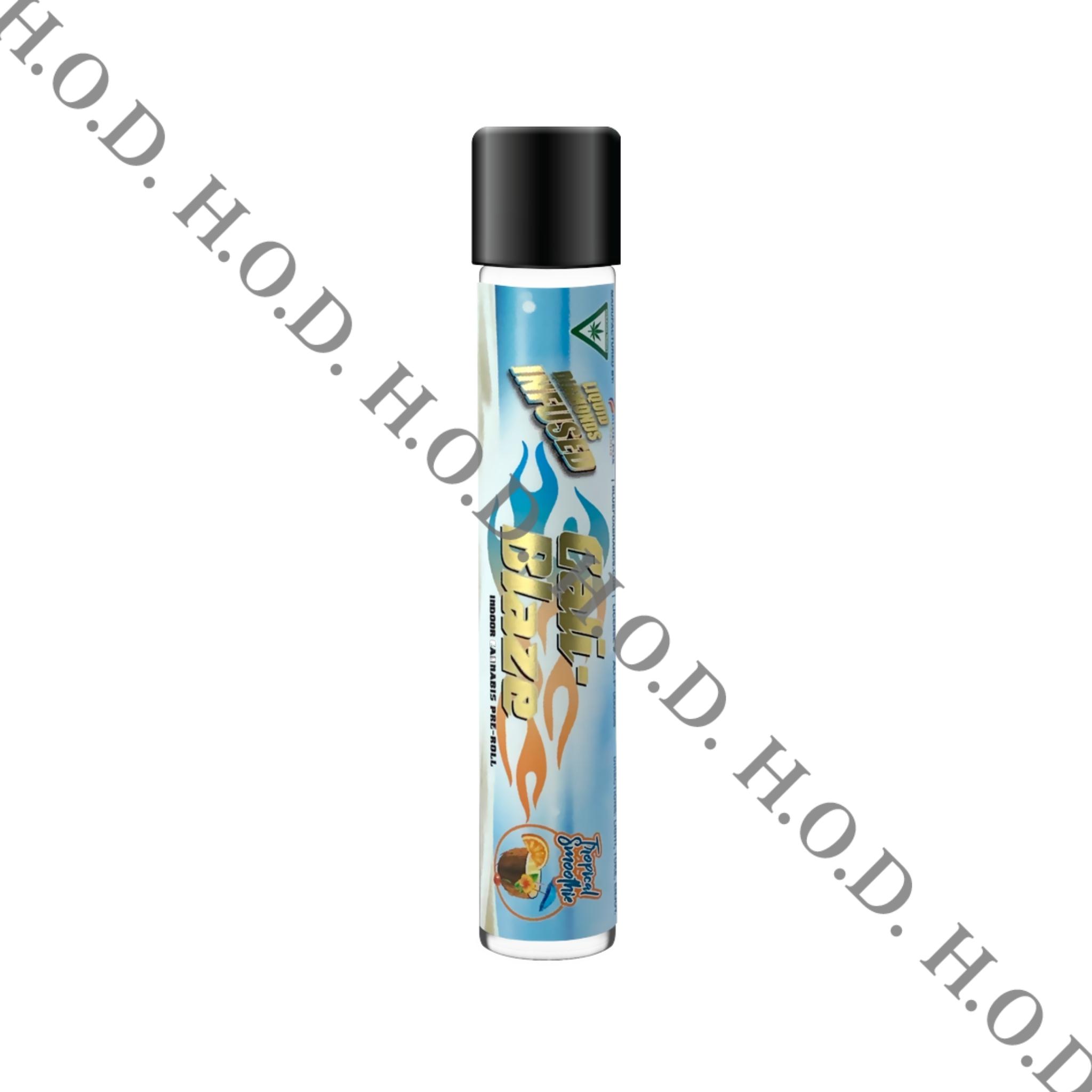 Photograph of product: Cali-Blaze Tropical Smoothie Infused Pre-Roll 1.2g