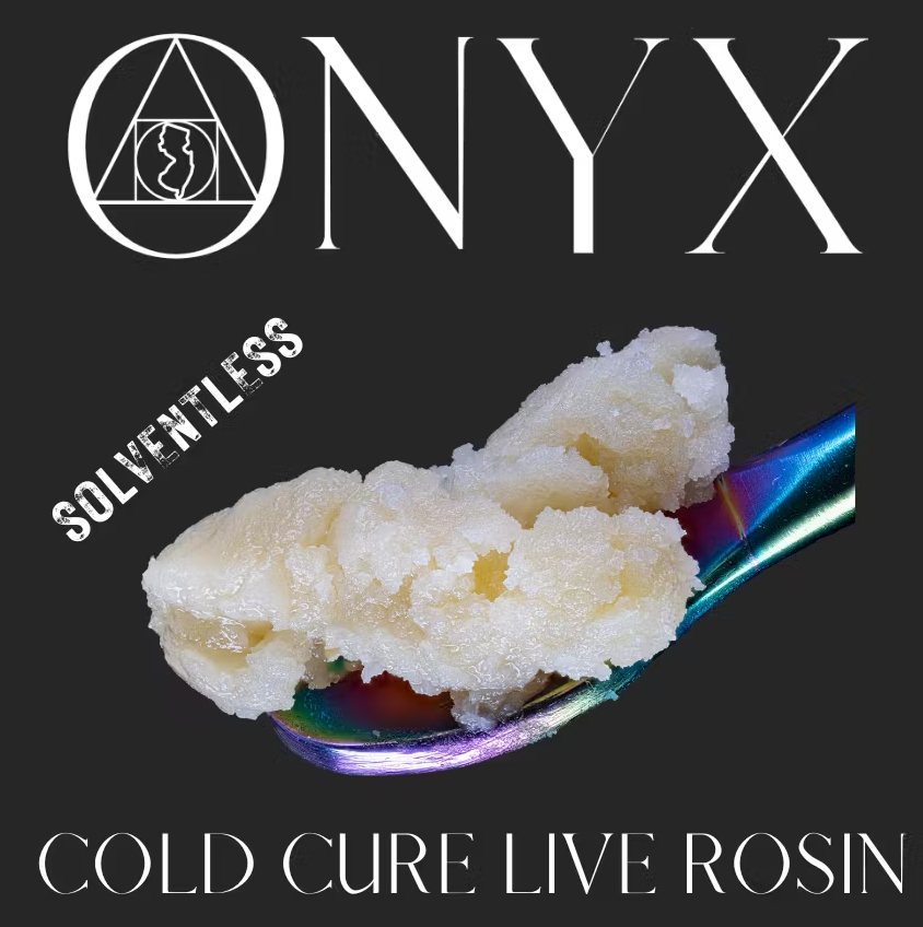 Photograph of product: Onyx | Sour Diesel Live Rosin Cold Cure