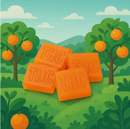 Photograph of product: AGL Tangerine TH-oui/CBD Gummies T92 C196 (H) 20 Pack - 00745