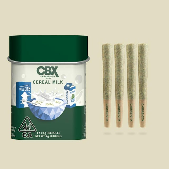 Photograph of product: Cereal Milk | 4 x .5g | 2g Pre-Roll Pack