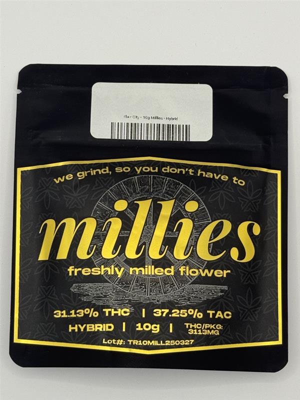 Photograph of product: MIllies Hybrid Pre Ground Flower - 10g