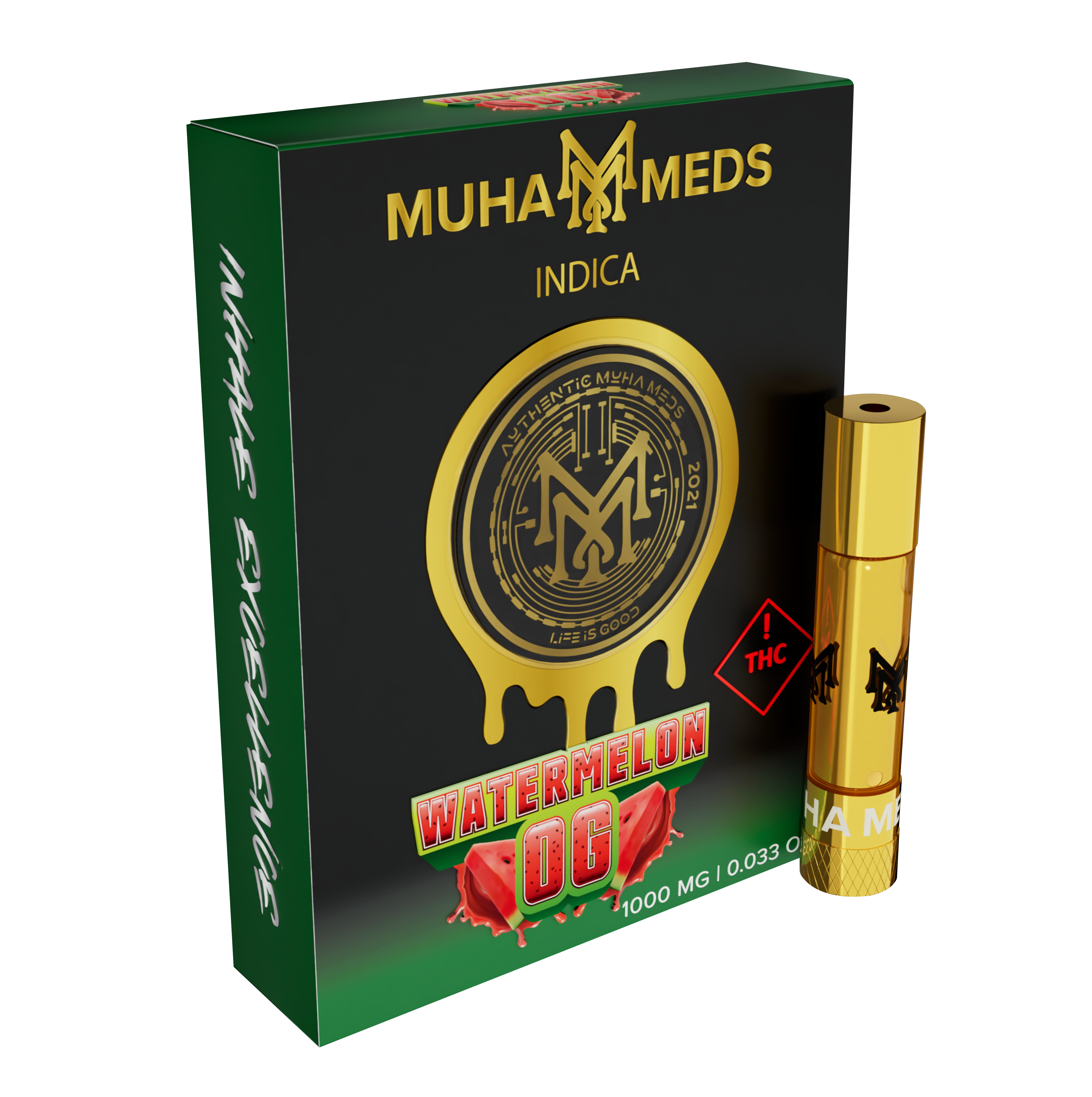 Photograph of product: 1g Watermelon OG Muha Meds Cartridge - 1.00