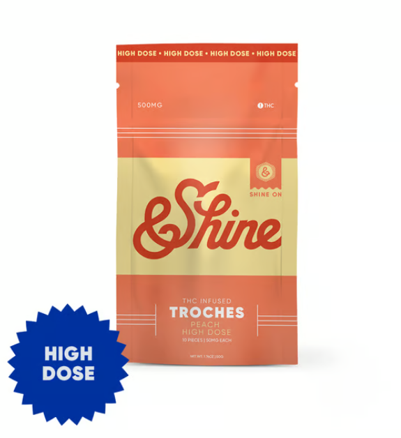 Photograph of product: Peach Troches 50mg/10pk (500mg)