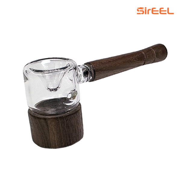 Photograph of product: 5.5" SirEEL Glass & Wood Hybrid Hammer