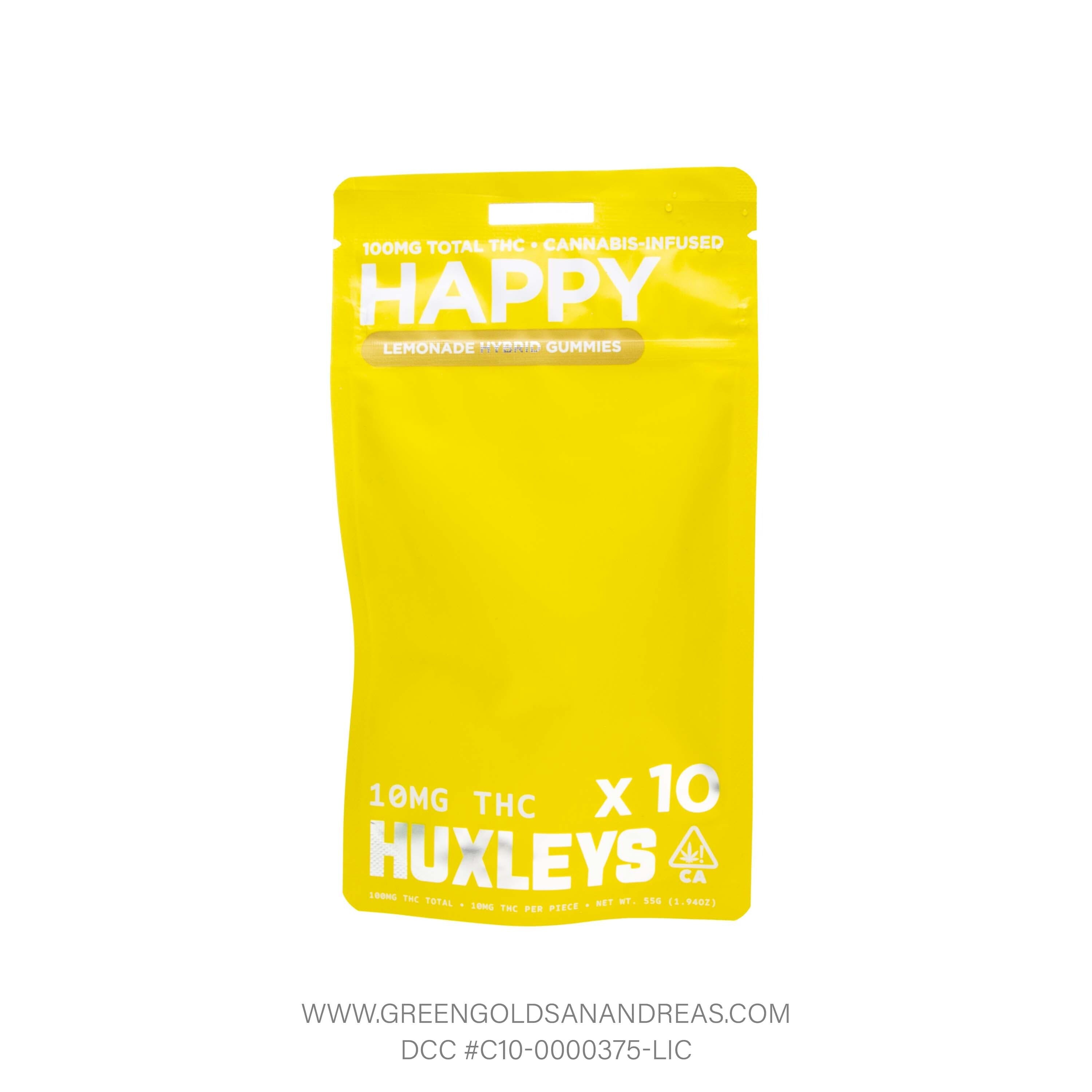 Photograph of product: Huxleys | Hybrid Happy Lemonade Gummies (100mg TH-oui)