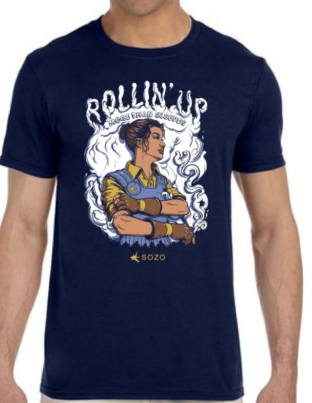 Photograph of product: Sozo | T-Shirt | Rollin Up Sleeves | X Large