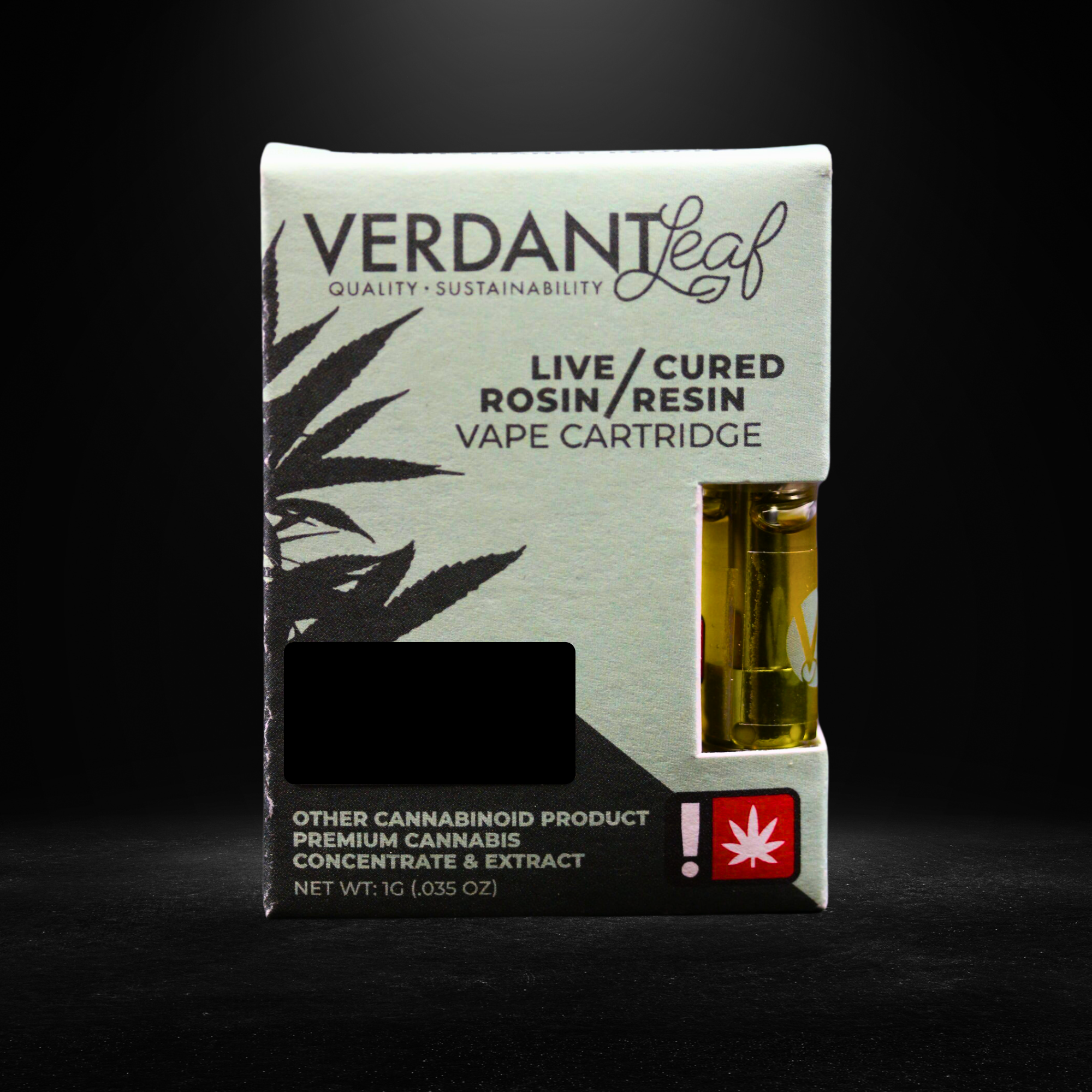 Photograph of product: Verdant Leaf | Nutty Academia - 1g Live Rosin Mix Cart