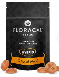 Photograph of product: 10ct/10mg Live Rosin Troches (Tropical Blend)