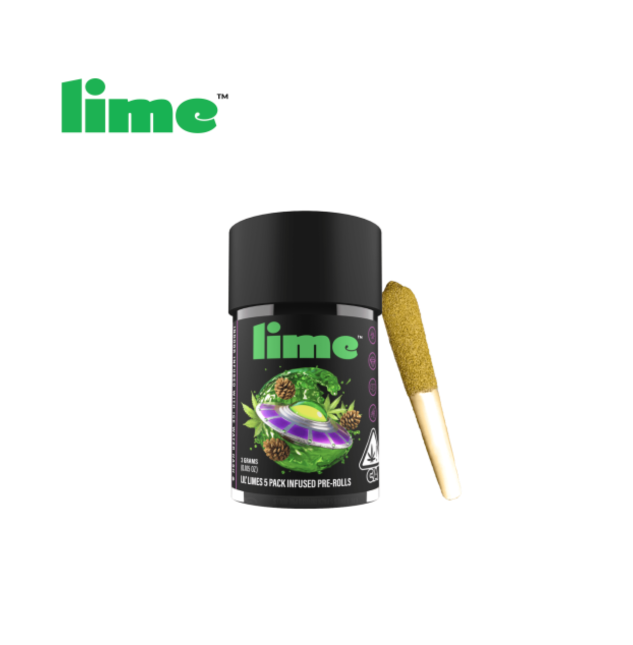 Photograph of product: ALIEN GAS 3G LIVE RESIN & au chocolat INFUSED 5 PACK PREROLLS