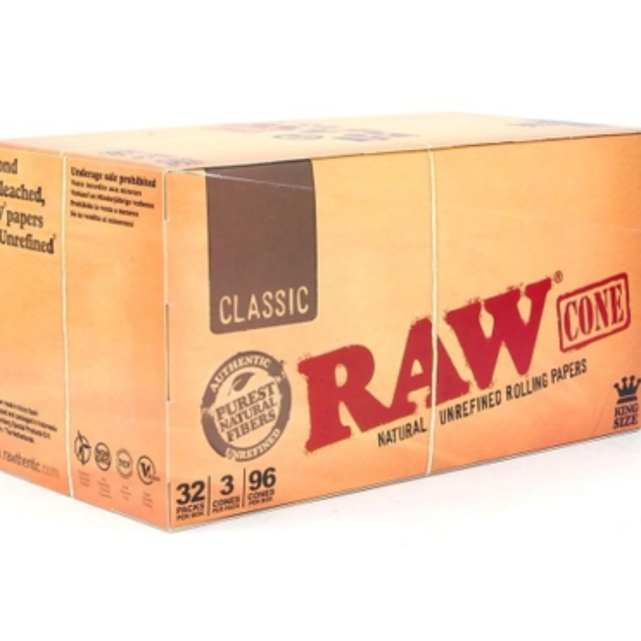 Photograph of product: LuvBuds Raw Classic King Size Pre-Rolled Cones 3pk