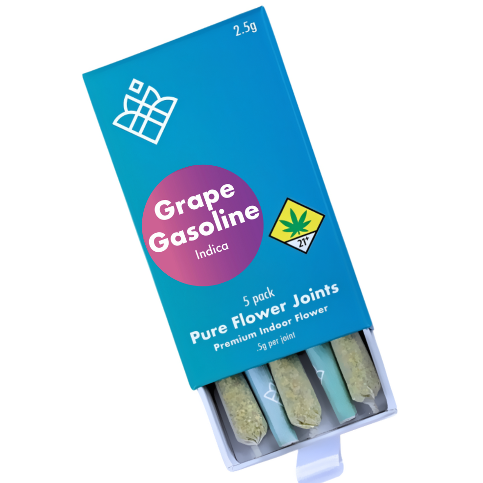 Photograph of Product: Grape Gasoline Pre-Rolls, 5-Pack