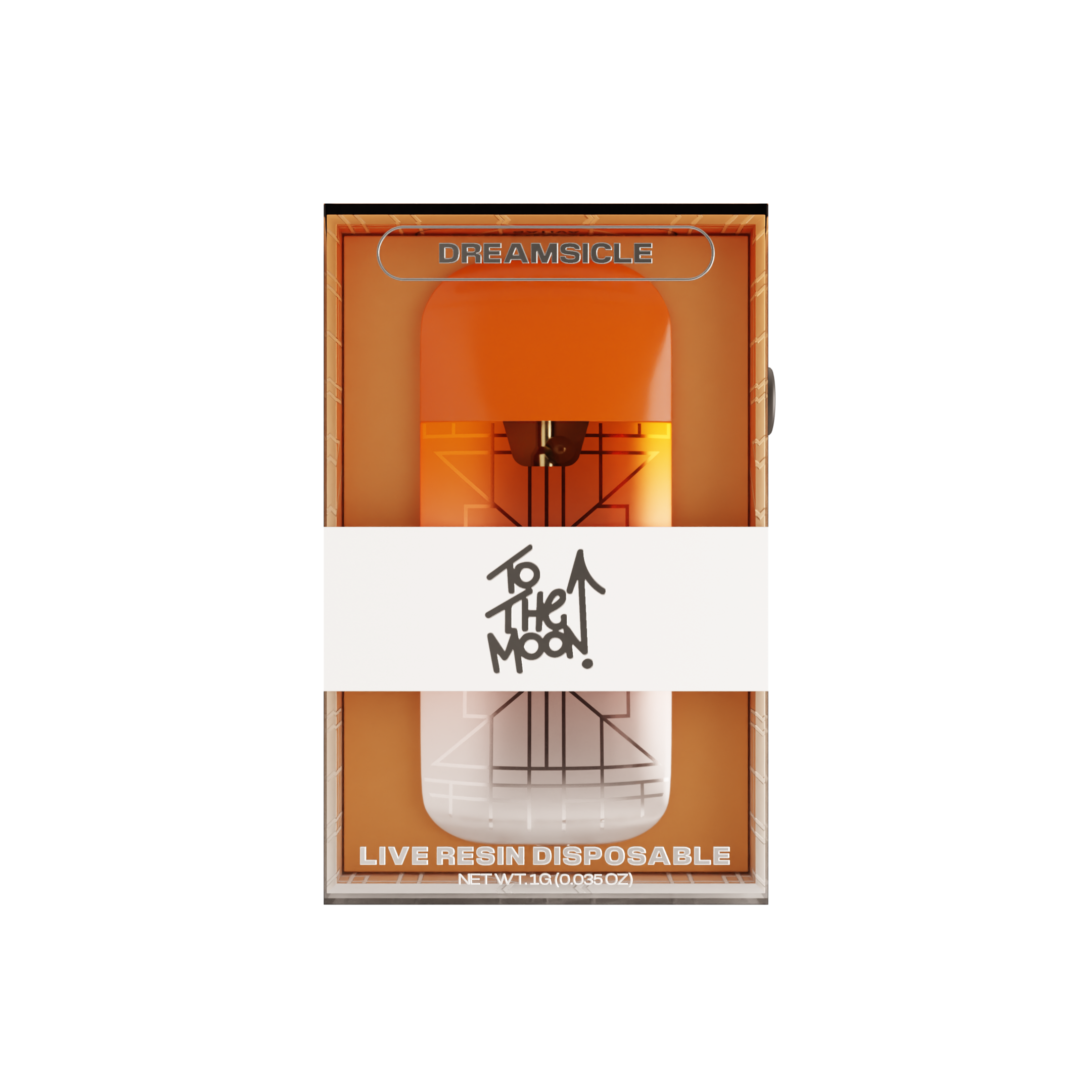 Photograph of product: To the Moon | Dreamsicle (s) Live Resin Disposable 1g