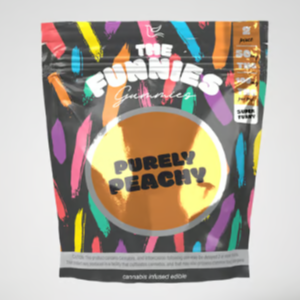 Photograph of product: The Funnies | Purely Peachy Super Funny 2Pk 100mg - Hybrid (Macro Dose)