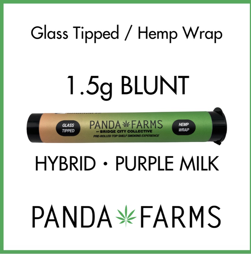 Photograph of product: Panda Farms Purple Milk (H) Blunt 1.5g