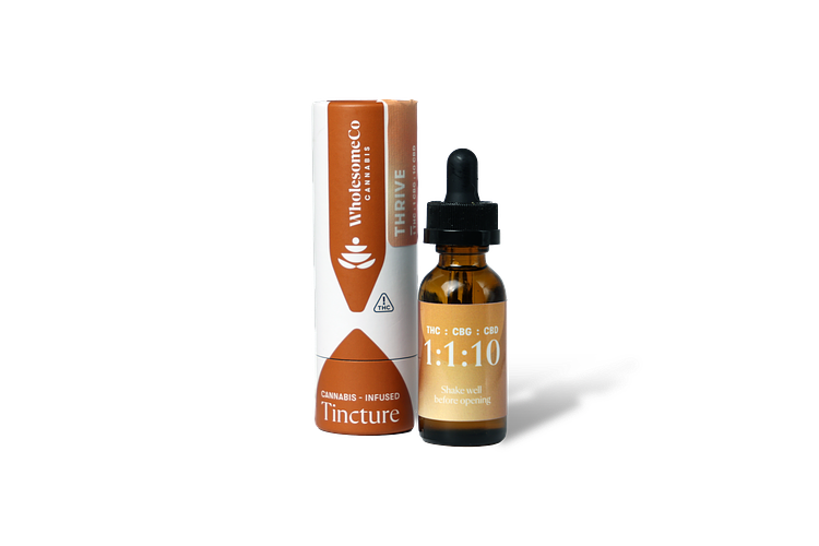 Photograph of product: Thrive ACDC | Tincture | 1:1:10 TH-oui:CBG:CBD | 30ml