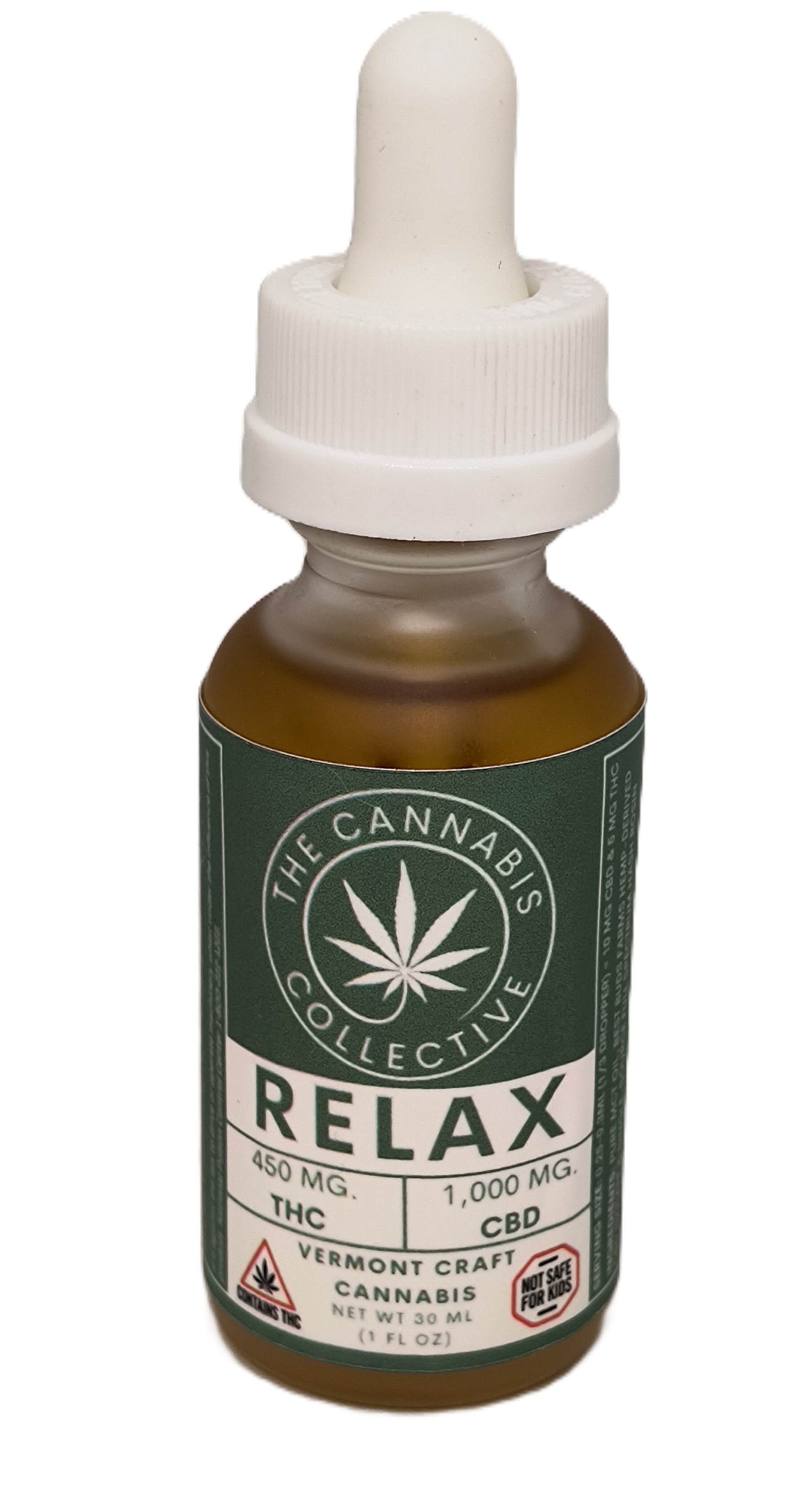 Photograph of product: au chocolat Rosin Relax Tincture | 450mg TH-oui + CBD | The Oui'd Collective