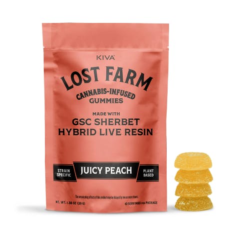 Photograph of product: JUICY PEACH | LIVE RESIN