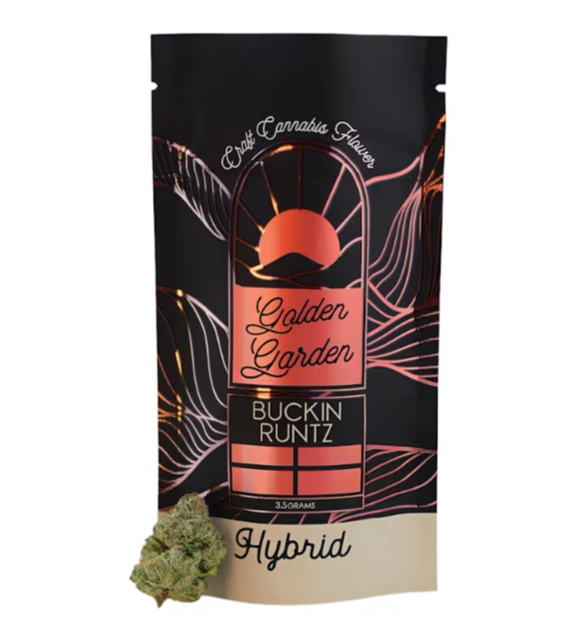 Photograph of product: Golden Garden | Buckin Runtz Flower - 3.5g