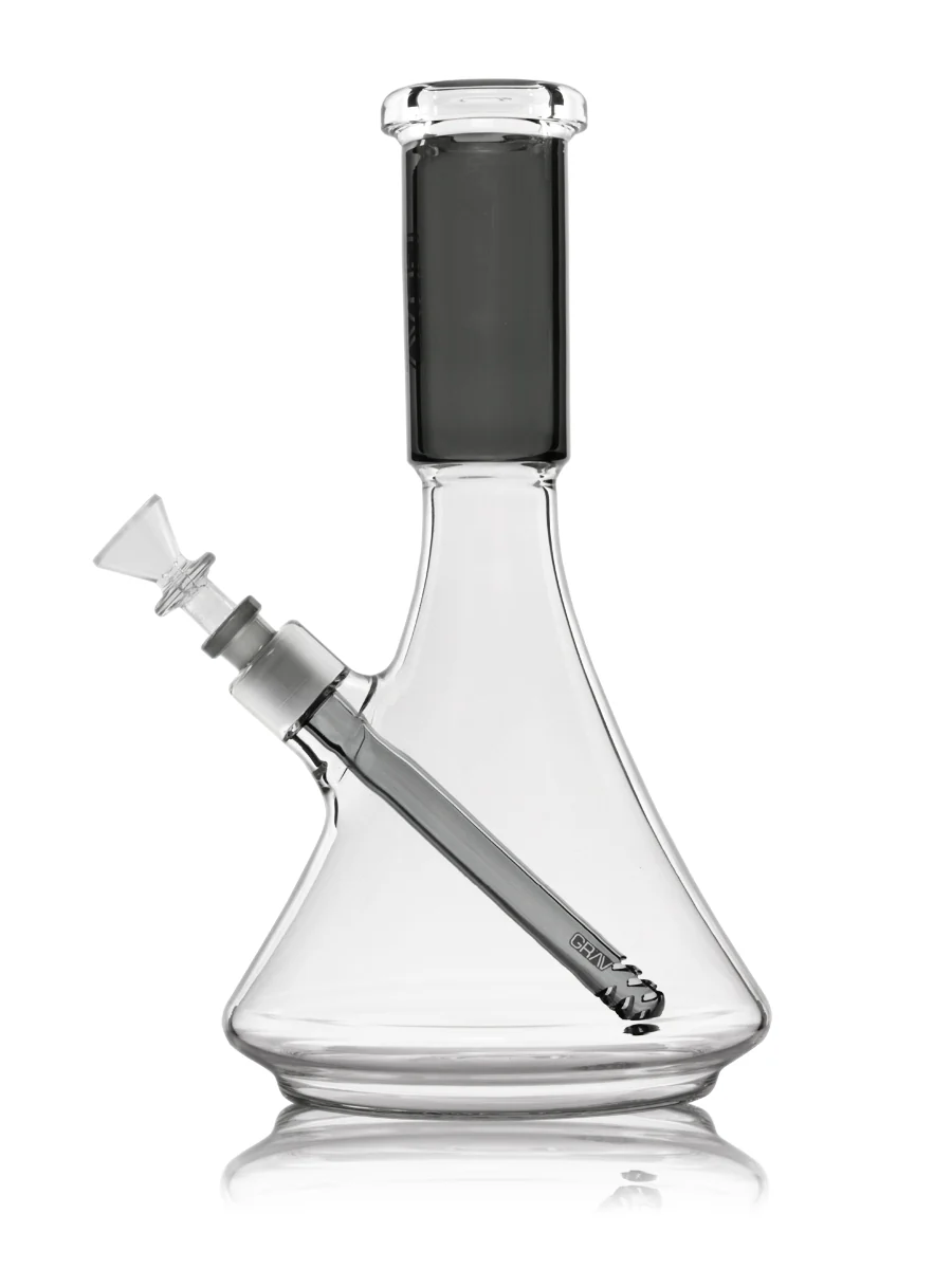 Photograph of product: Large Deco Beaker Bong | Smoke Grey