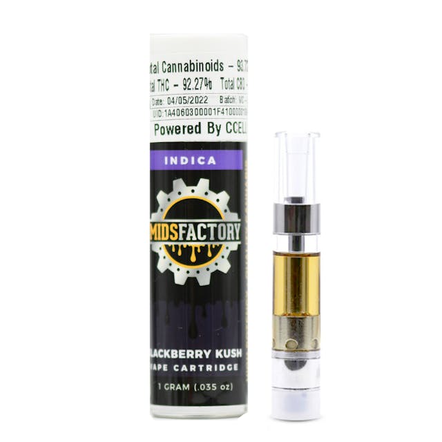 Photograph of product: Blackberry Kush (I) 1g - Blackberry Kush (I)