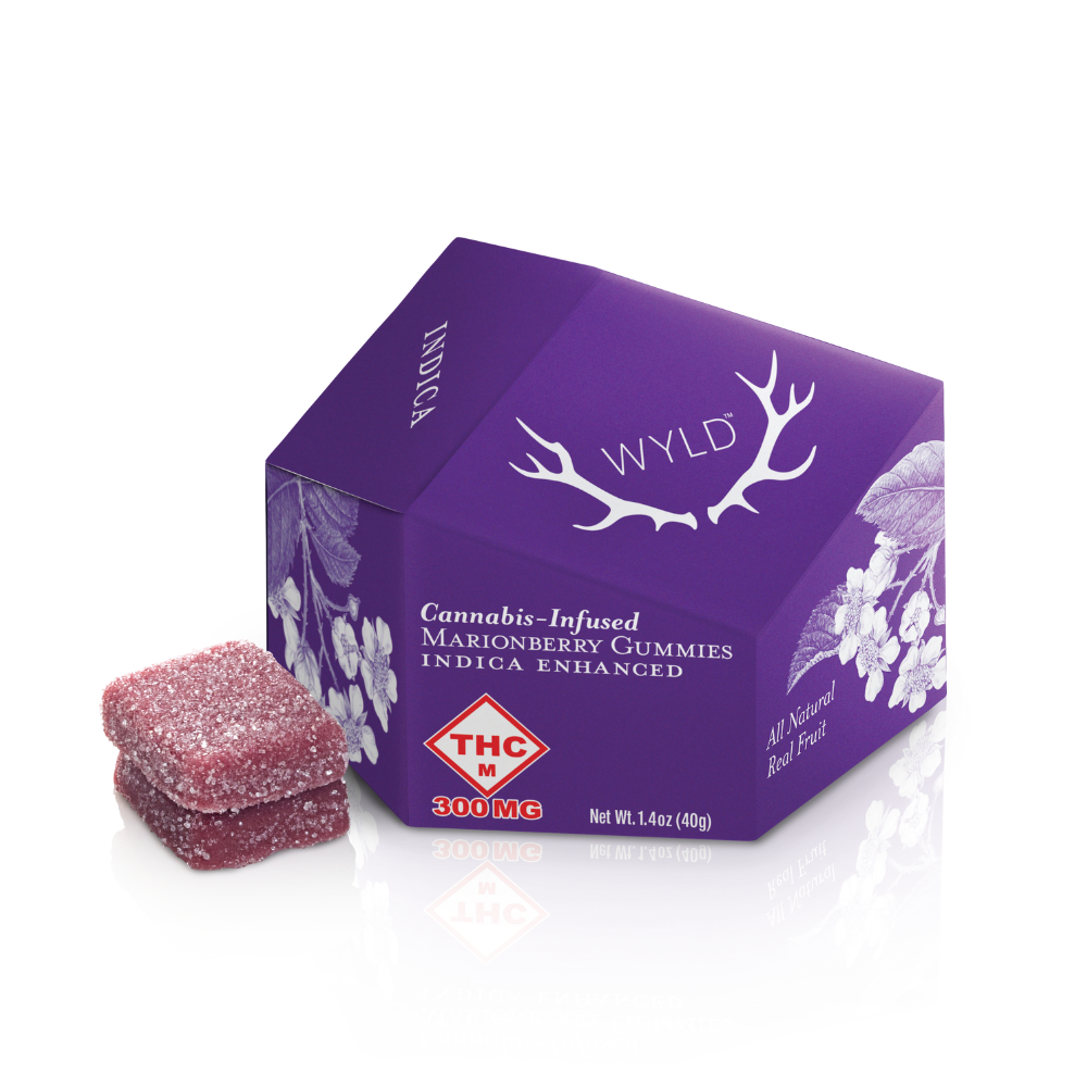 Photograph of product: Marionberry | Oui'd | 300mg | Gummy | Wyld