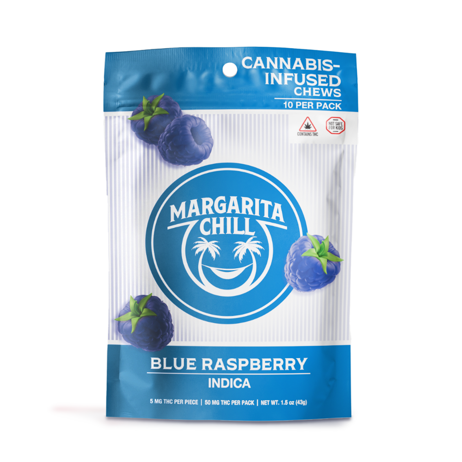 Photograph of product: Blue Raspberry Gummies 10-pack