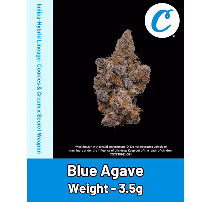 Photograph of product: Cookies- Flower- Blue Agave (I) - 3.5g