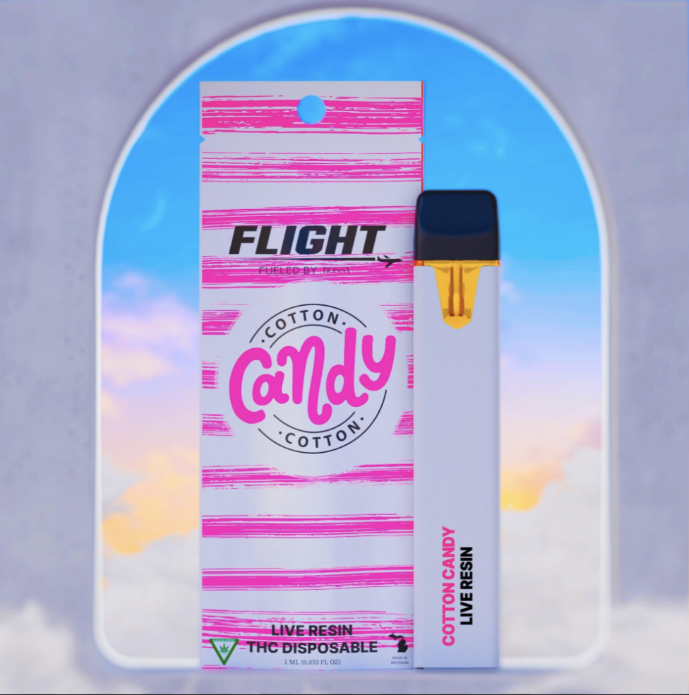 Photograph of Product: Flight - Cotton Candy Live Resin Disposable Cart