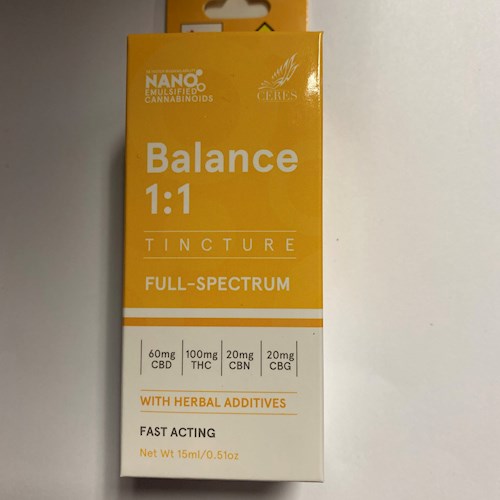 Photograph of product: Balance 1:1 Tincture | 200mg
