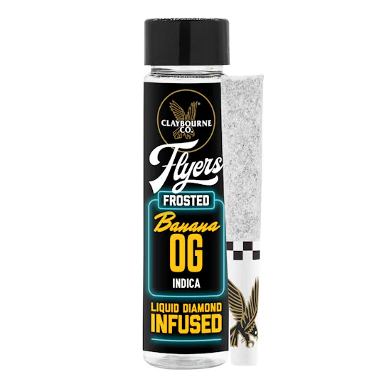 Photograph of product: Claybourne | FLQD Pre Rolls (2pk) | I | Banana OG