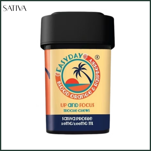 Photograph of product: EasyDay | Up & Focus | Chewable Troche | 10mg 10 pack