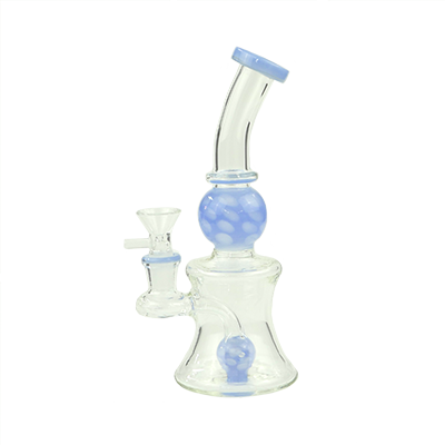 Photograph of product: SirEEL - 8" 2x Honeyball Perc Bong with Flower Bowl - Assorted Colors