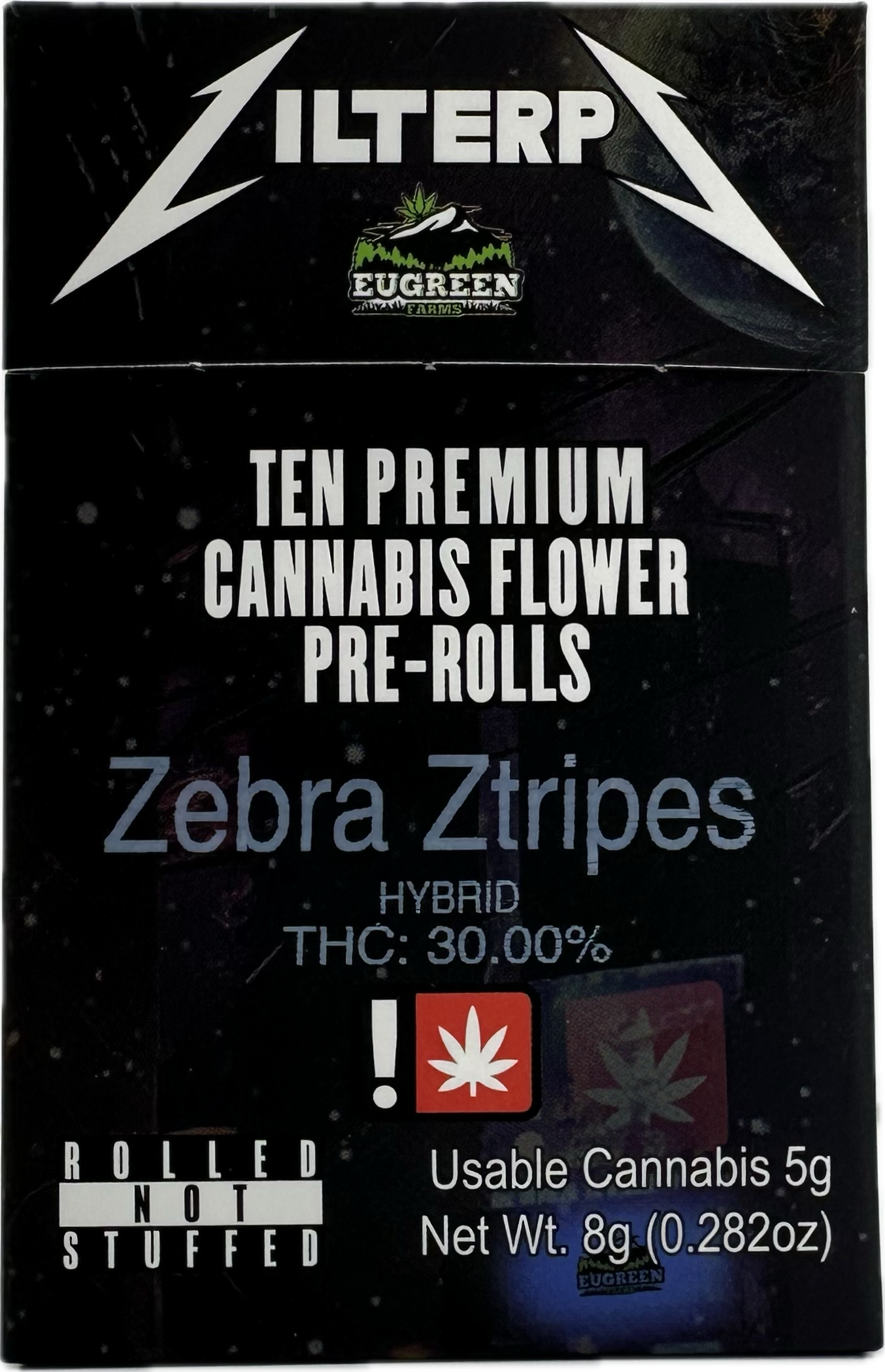 Photograph of product: Zebra Ztripez 10pk Pre-Rolls