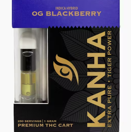 Photograph of product: KANHA - BLACKBERRY OG CARTRIDGE (1G) (I)