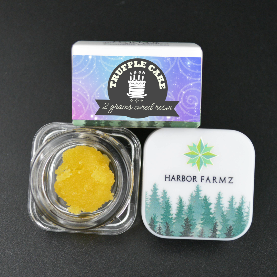 Photograph of product: Harbor Farmz Cured Resin   Truffle Cake