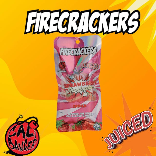 Photograph of product: Strawberry Shortcake | 1.8g | 3 x 0.6g Infused Preroll Pack - 