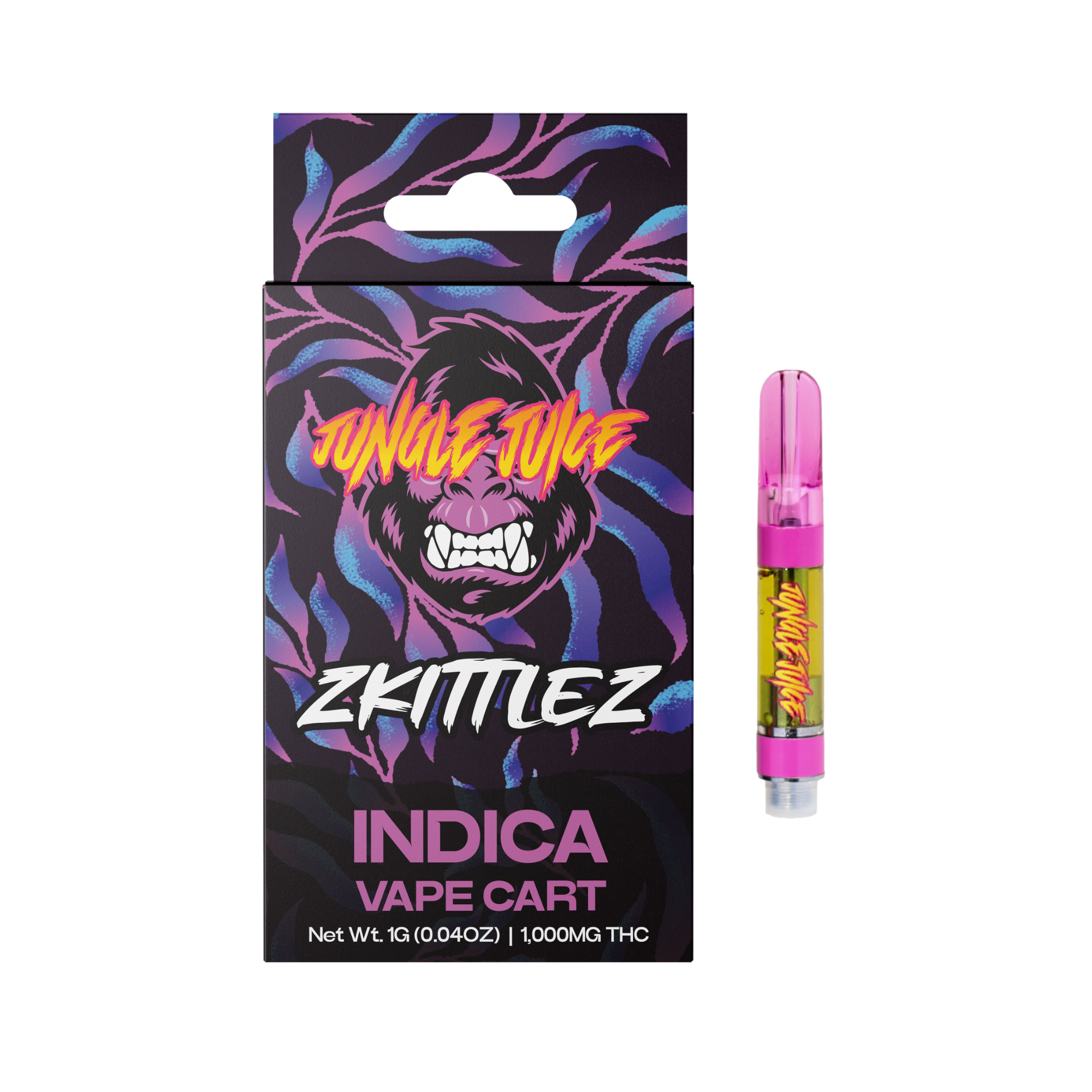 Photograph of product: Jungle Juice 1g Cart Zkittlez