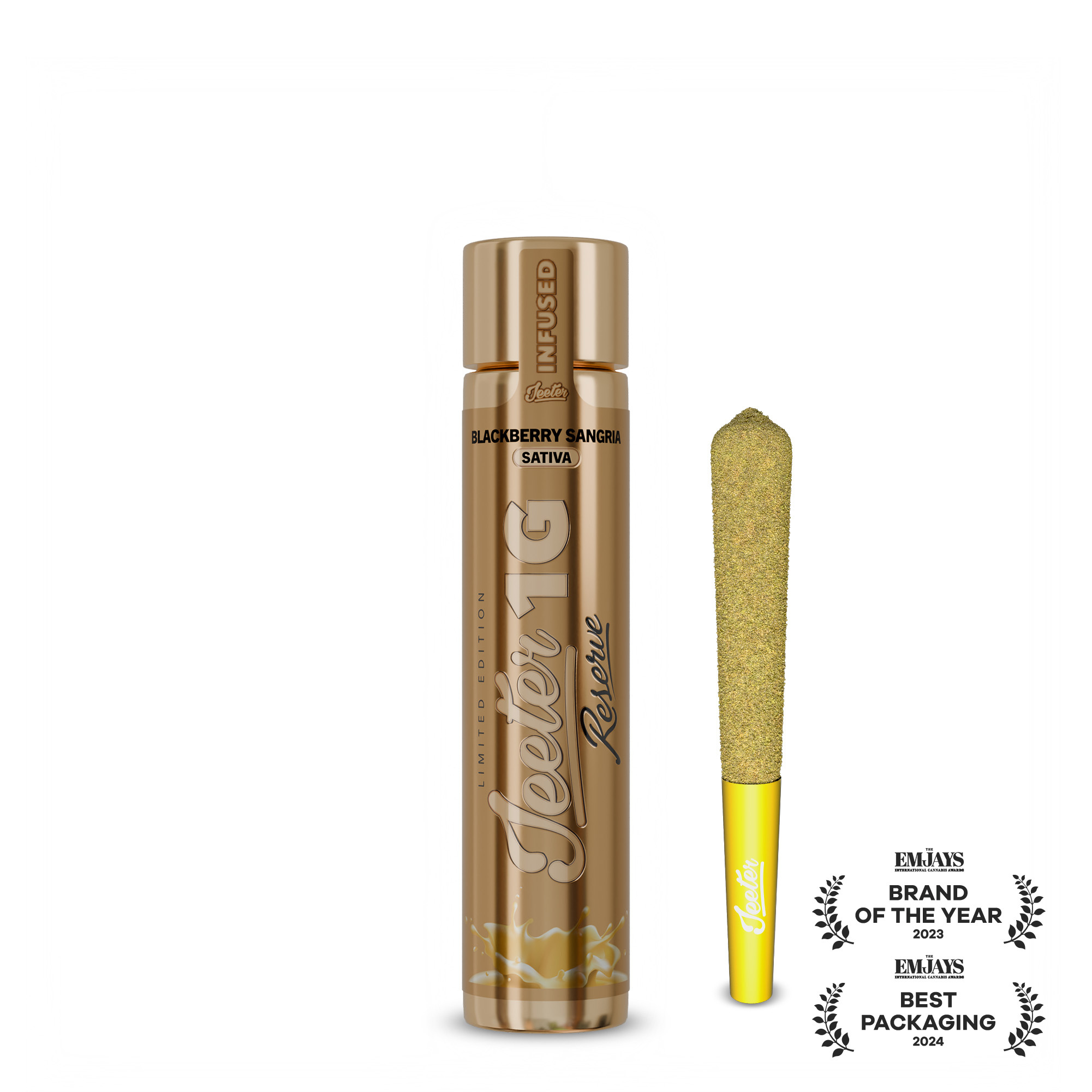 Photograph of product: Blackberry Sangria Quad Infused Pre-Roll