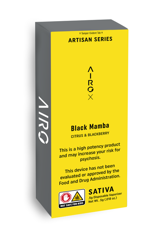 Photograph of product: Airo Black Mamba Disposable 0.5g/500mg
