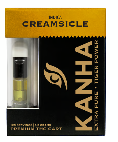 Photograph of product: KANHA - Vape Cartridge - Indica creamsicle (.5g)