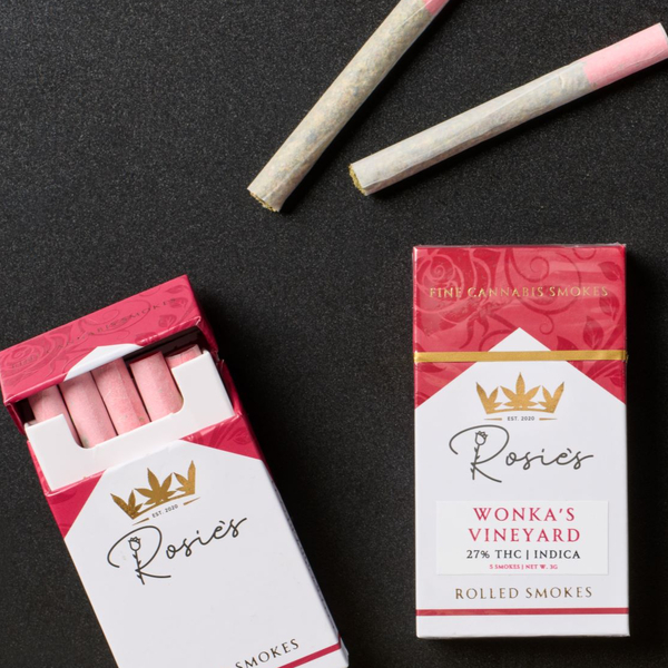 Photograph of product: Rosie's Reds Pre-Roll | 5 Pack | Wonka's Vineyard