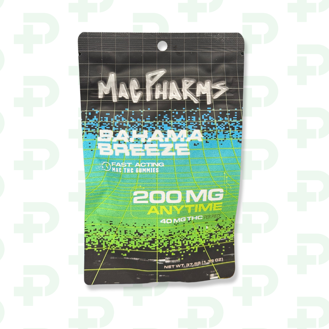 Photograph of product: Mac Pharms 200mg Gummies - Bahama Breeze